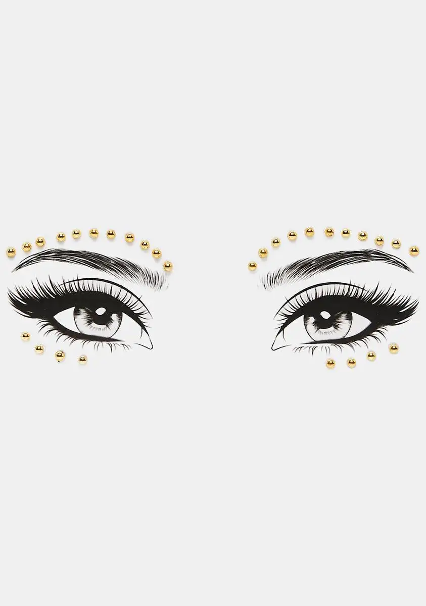 X_My Glitter Boutique Precious Gold Rhinestone Face Gems 1 X_My Glitter Boutique Precious Gold Rhinestone Face Gems