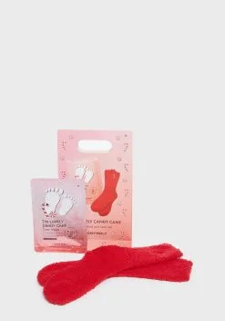 TONYMOLY Cozy Candy Cane Mask And Socks Set