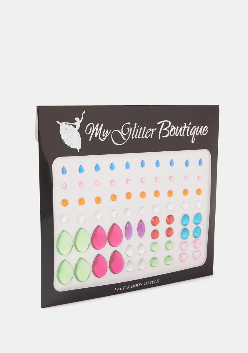 X_My Glitter Boutique Multi Shape Rainbow Rhinestone Gem Pack 2 X_My Glitter Boutique Multi Shape Rainbow Rhinestone Gem Pack - Image 2