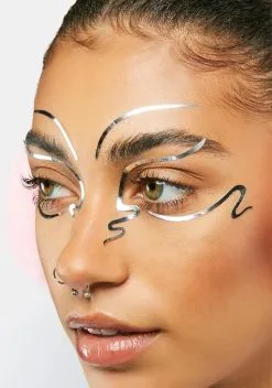 Face Lace Serpentice Chrome Eye Decor