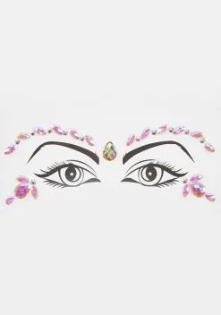 Lunautics Lavender Iridescent Fractal Face Jewels