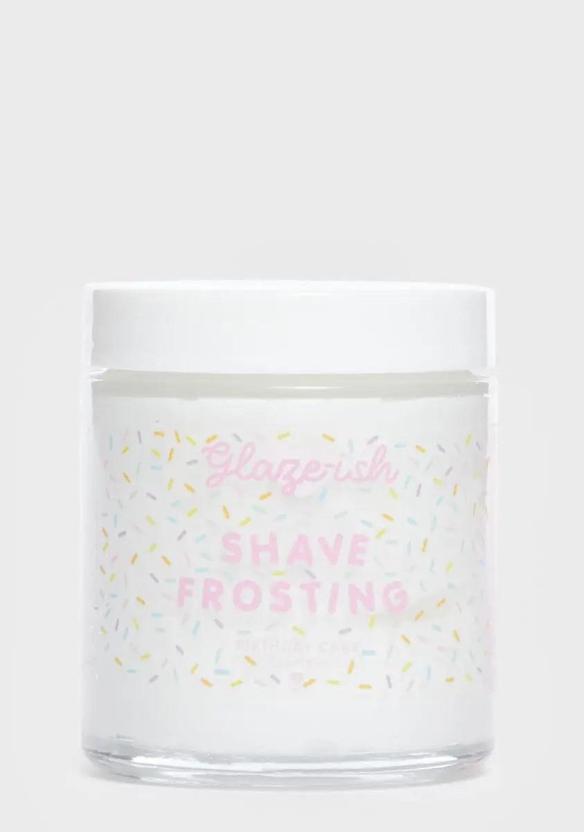 Glaze-ish Birthday Cake Shave Frosting 1 Glaze-ish Birthday Cake Shave Frosting