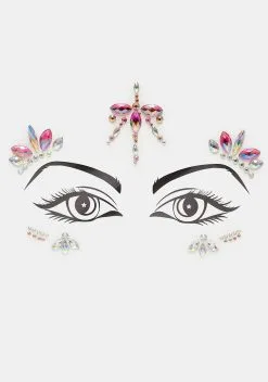 Lunautics Pink Prissy Face Jewels