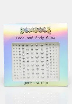 Gemzeez Holographic Moon And Stars Face And Body Gemz