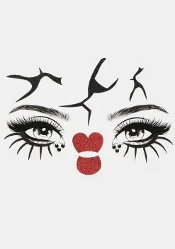 X_My Glitter Boutique All Dolled Up Face Stickers