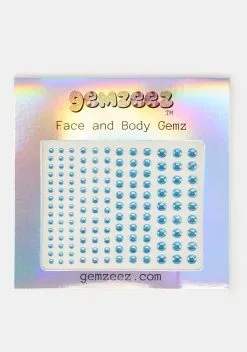 Gemzeez Turquoise Blue Face And Body Gemz