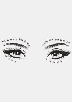 X_My Glitter Boutique Let's Be Clear Rhinestone Face Gems