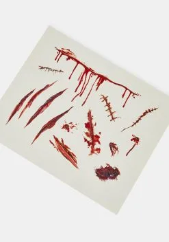 Neva Nude Bloody Cuts Face And Body Sticker Pack
