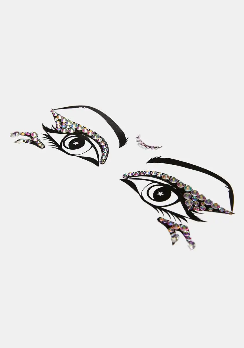 Lunautics Jinx Iridescent Cut-Crease Face Jewels 2 Lunautics Jinx Iridescent Cut-Crease Face Jewels - Image 2