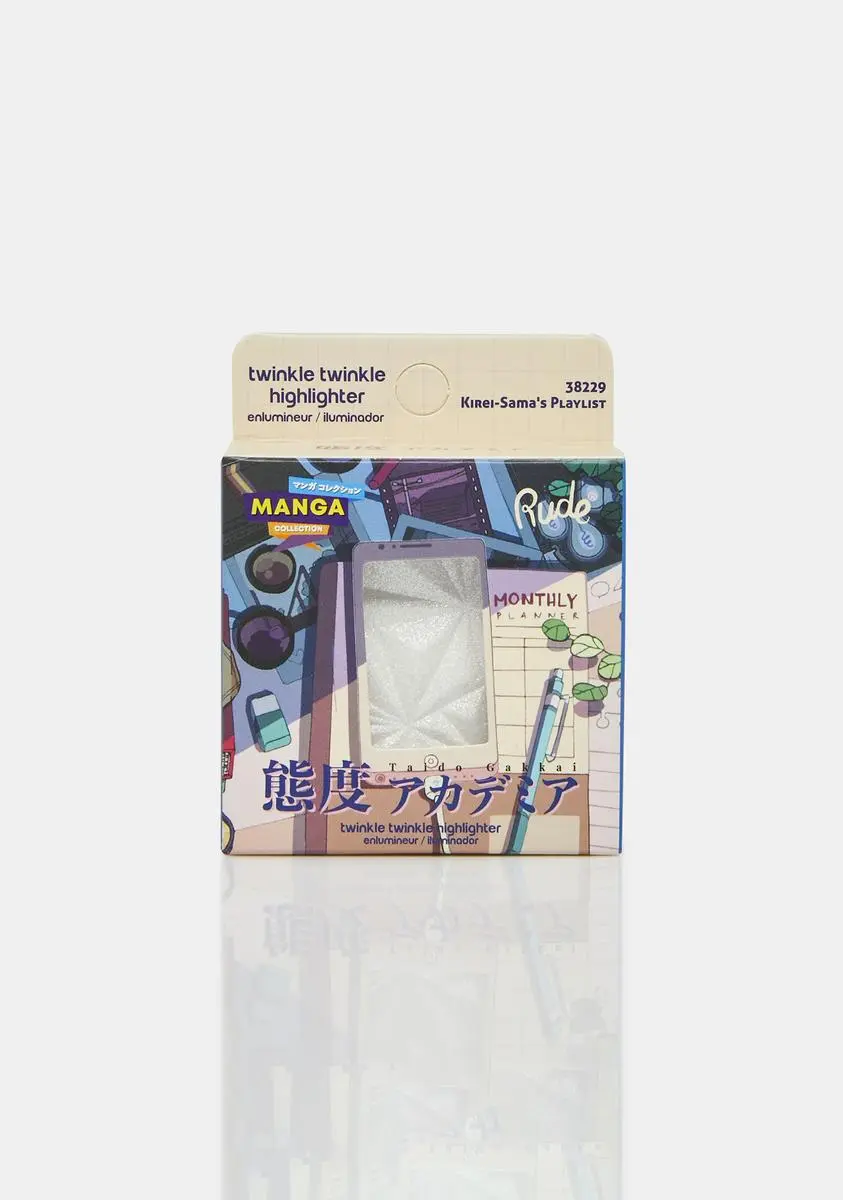 RUDE COSMETICS Kirei-Sama's Playlist Manga Collection Twinkle Twinkle Highlighter 2 RUDE COSMETICS Kirei-Sama's Playlist Manga Collection Twinkle Twinkle Highlighter - Image 2