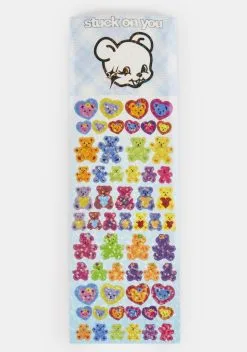 STUCK ON YOU STUDIOS Teddy Glitter Sticker Sheet