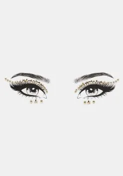 X_My Glitter Boutique Golden Star Face Gems