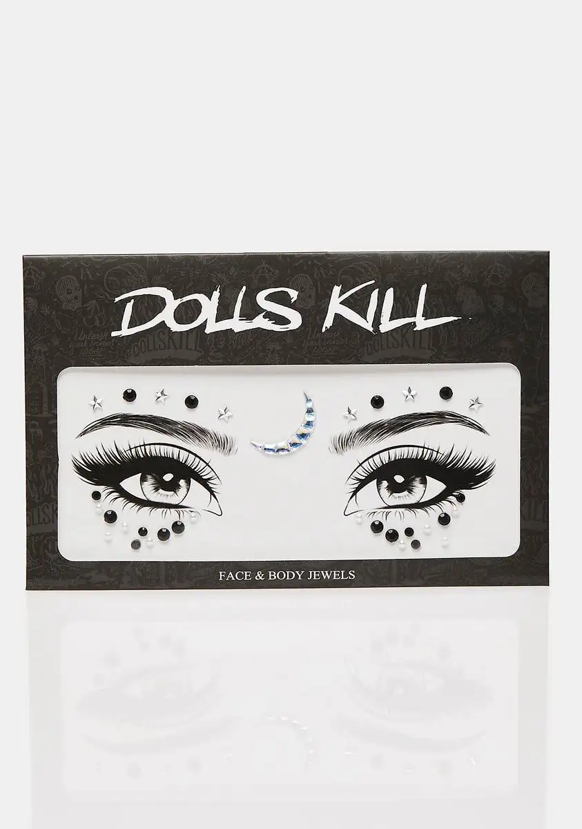 X_My Glitter Boutique Black Star & Moon Face Gems 3 X_My Glitter Boutique Black Star & Moon Face Gems - Image 3