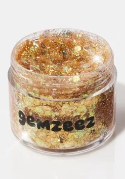 Gemzeez Glittering Gold Face And Body Glitter