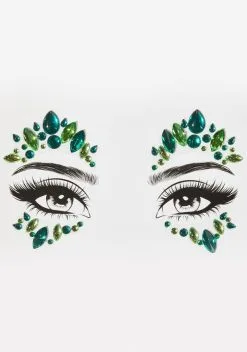 X_My Glitter Boutique Grass Is Greener Eye Gems